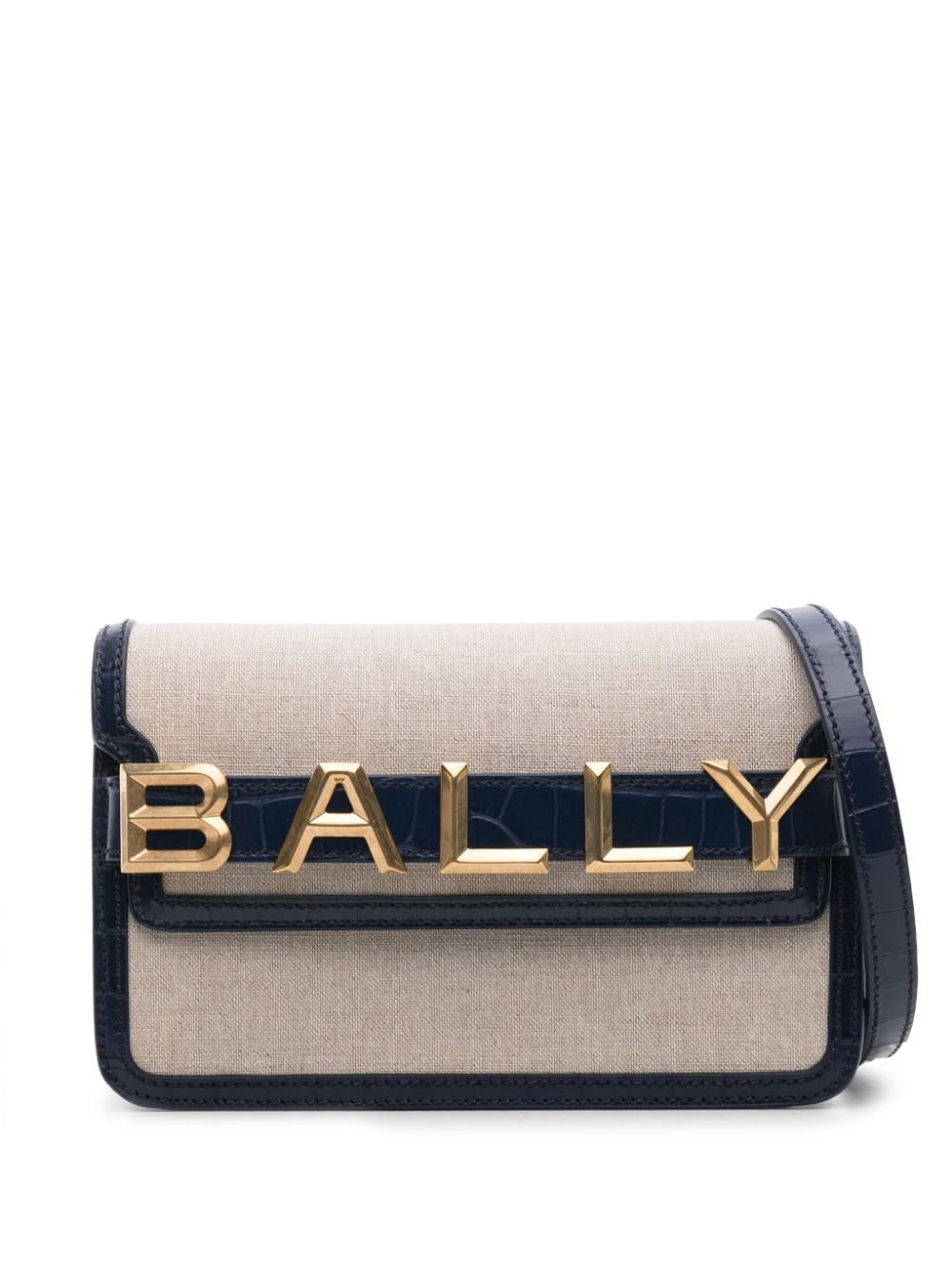 Bally Canvas-Umhängetasche mit Logo - Nude von Bally