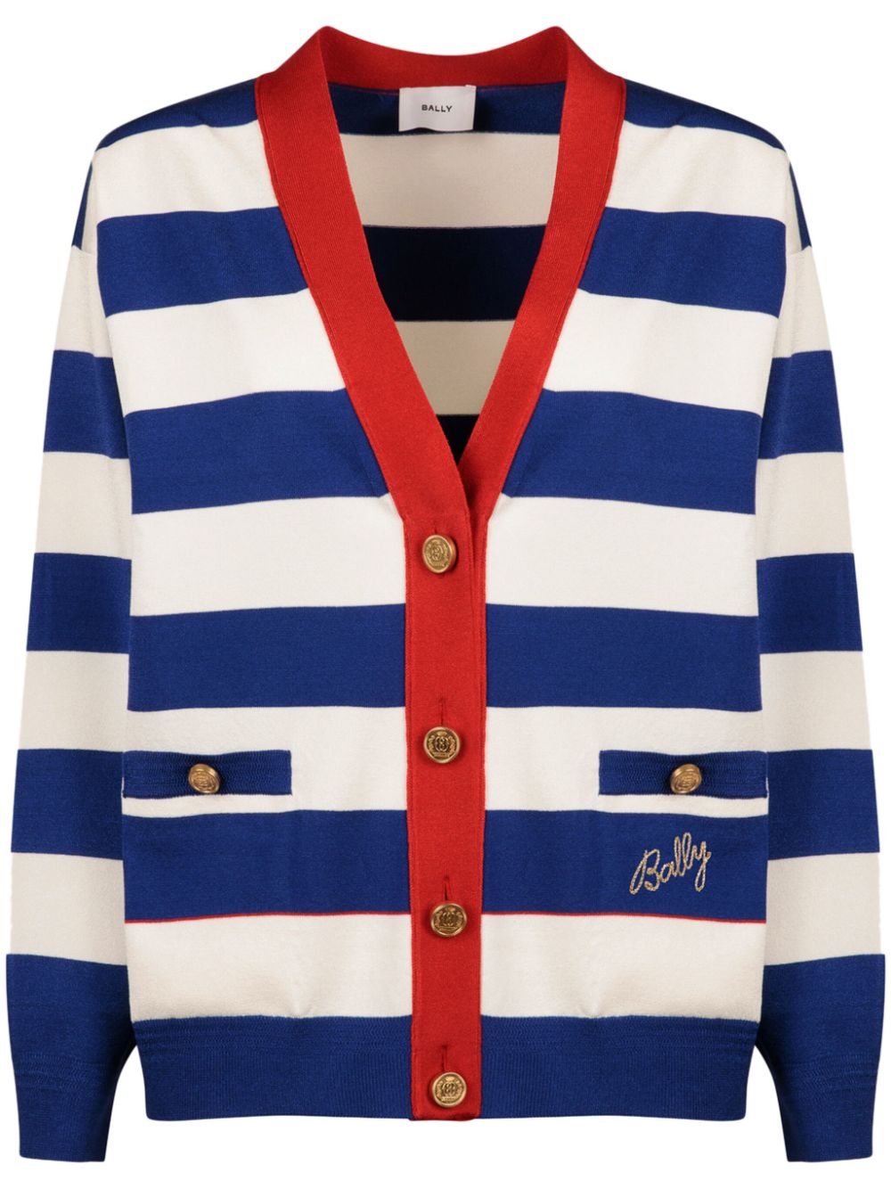 Bally Cardigan mit Logo-Stickerei - Weiß von Bally