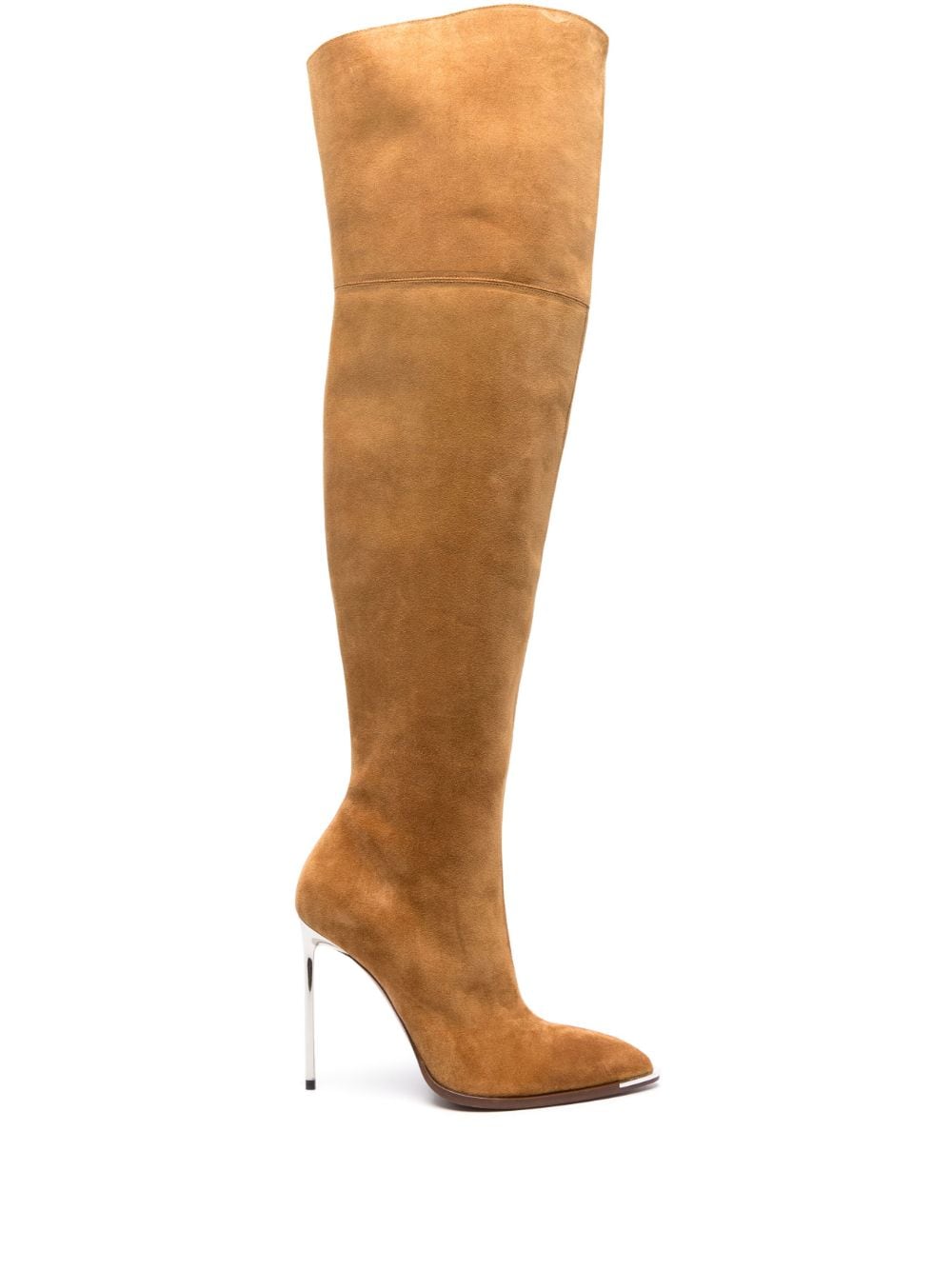 Bally Stiefel mit Absatz 105mm - Nude von Bally