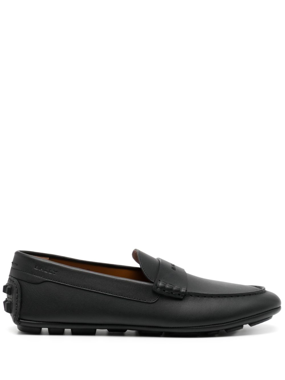 Bally Loafer mit perforiertem Logo - Schwarz von Bally