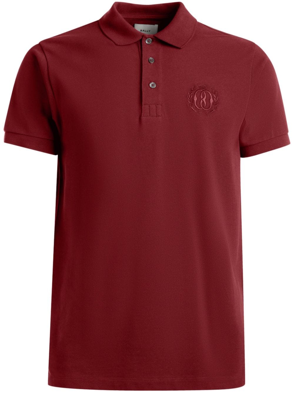 Bally Poloshirt mit Logo-Stickerei - Rot von Bally