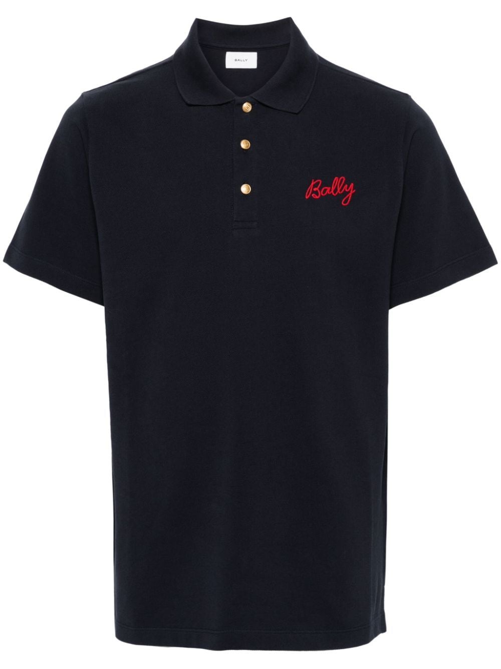 Bally Poloshirt mit Logo-Stickerei - Schwarz von Bally