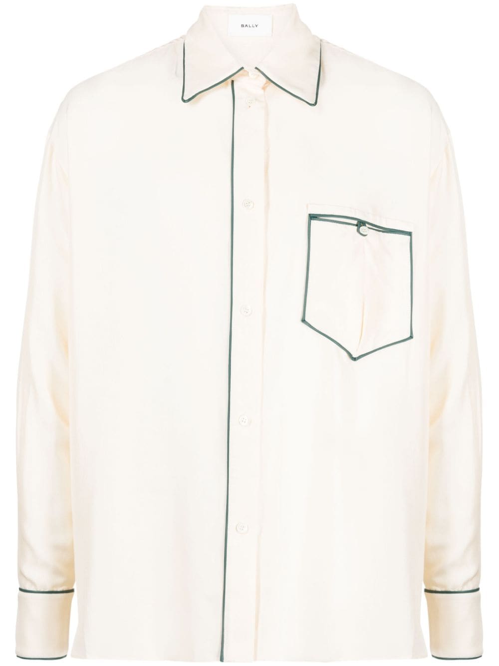 Bally Pyjama-Hemd aus Seide - Weiß von Bally