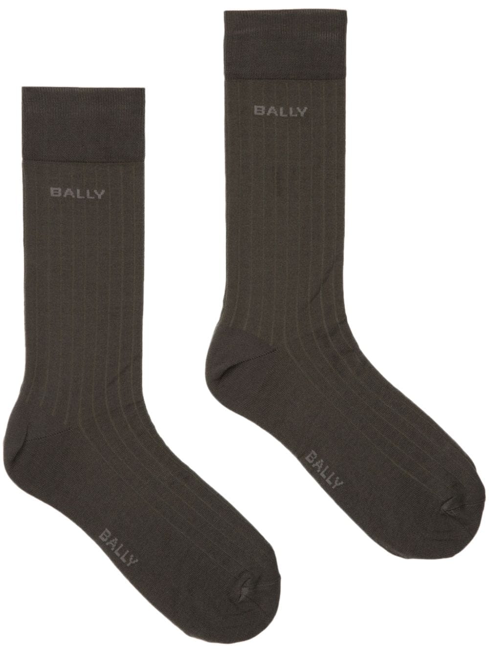 Bally Socken mit Logo-Intarsie - Grau von Bally