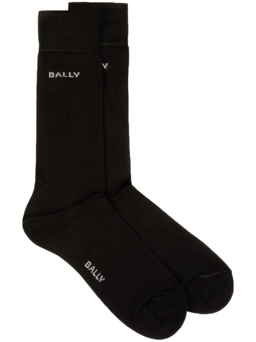 Bally Socken mit Logo-Intarsie - Schwarz von Bally