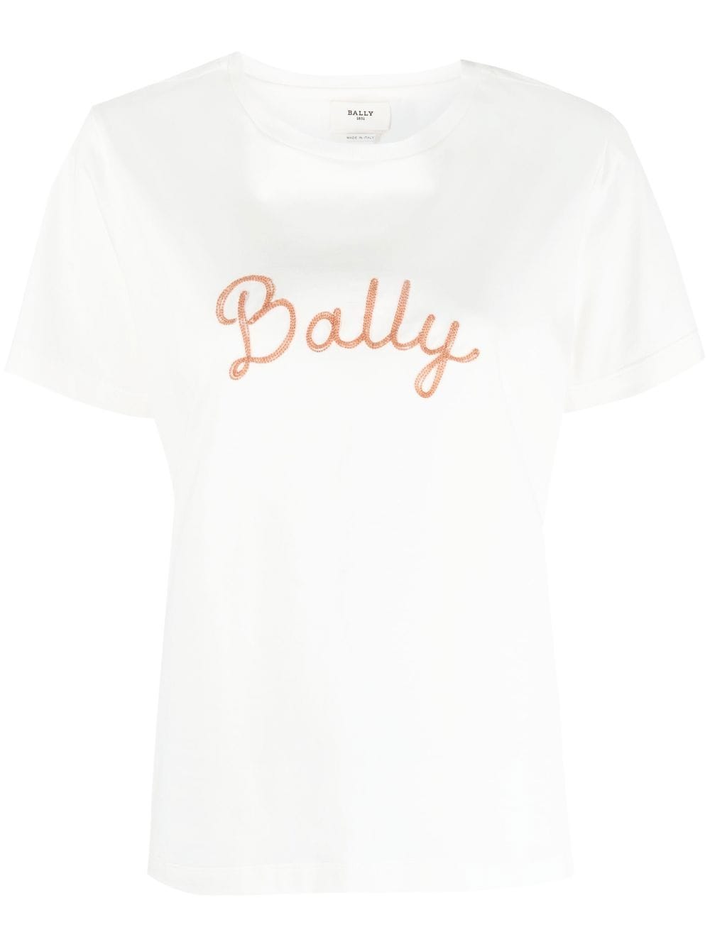 Bally T-Shirt mit Logo-Stickerei - Nude von Bally