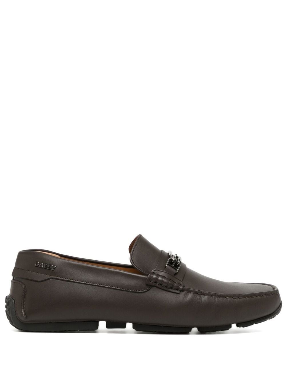 Bally Loafer mit BB-Schild - Braun von Bally