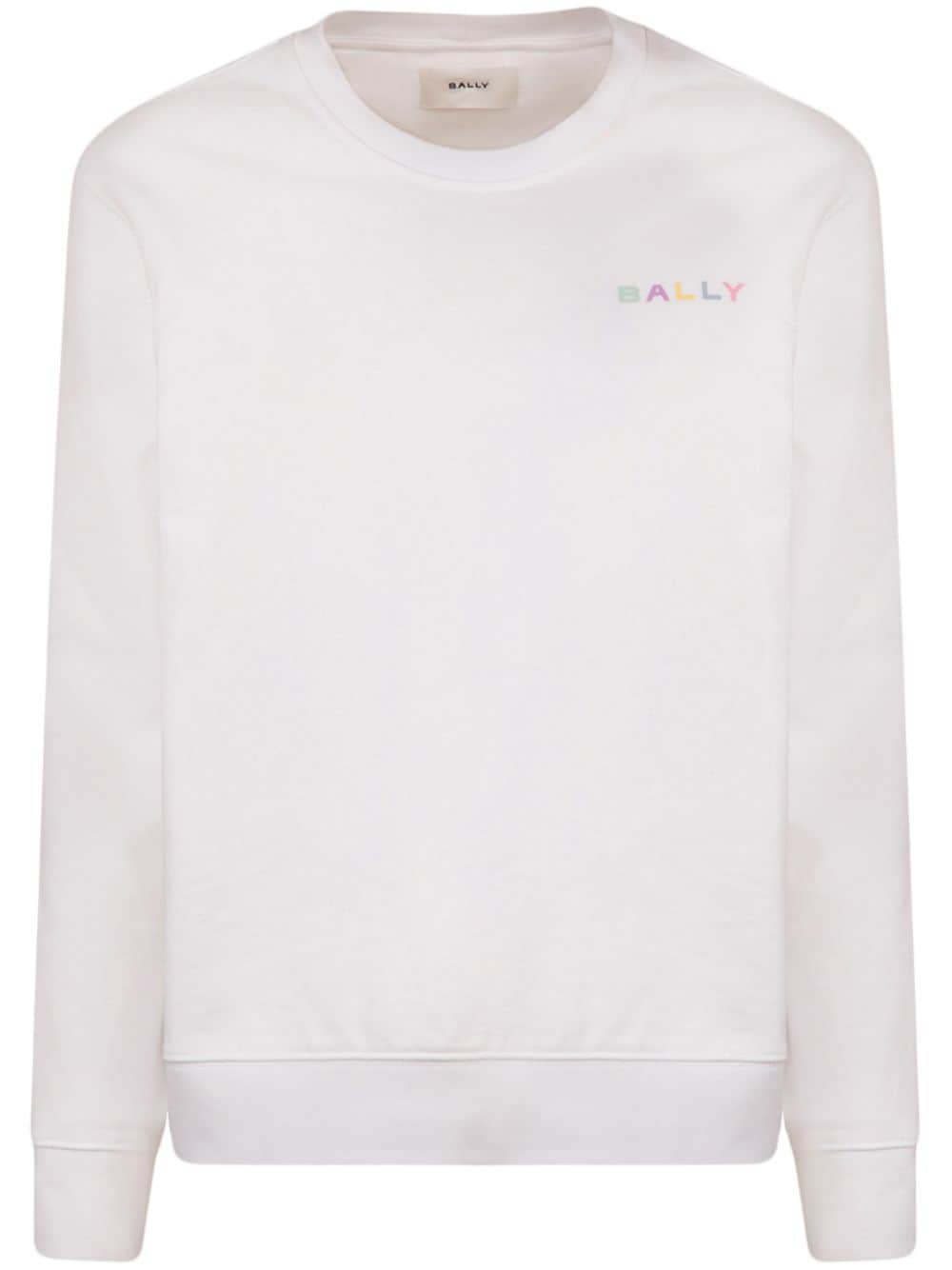 Bally Sweatshirt aus Bio-Baumwolle mit Logo - Weiß von Bally
