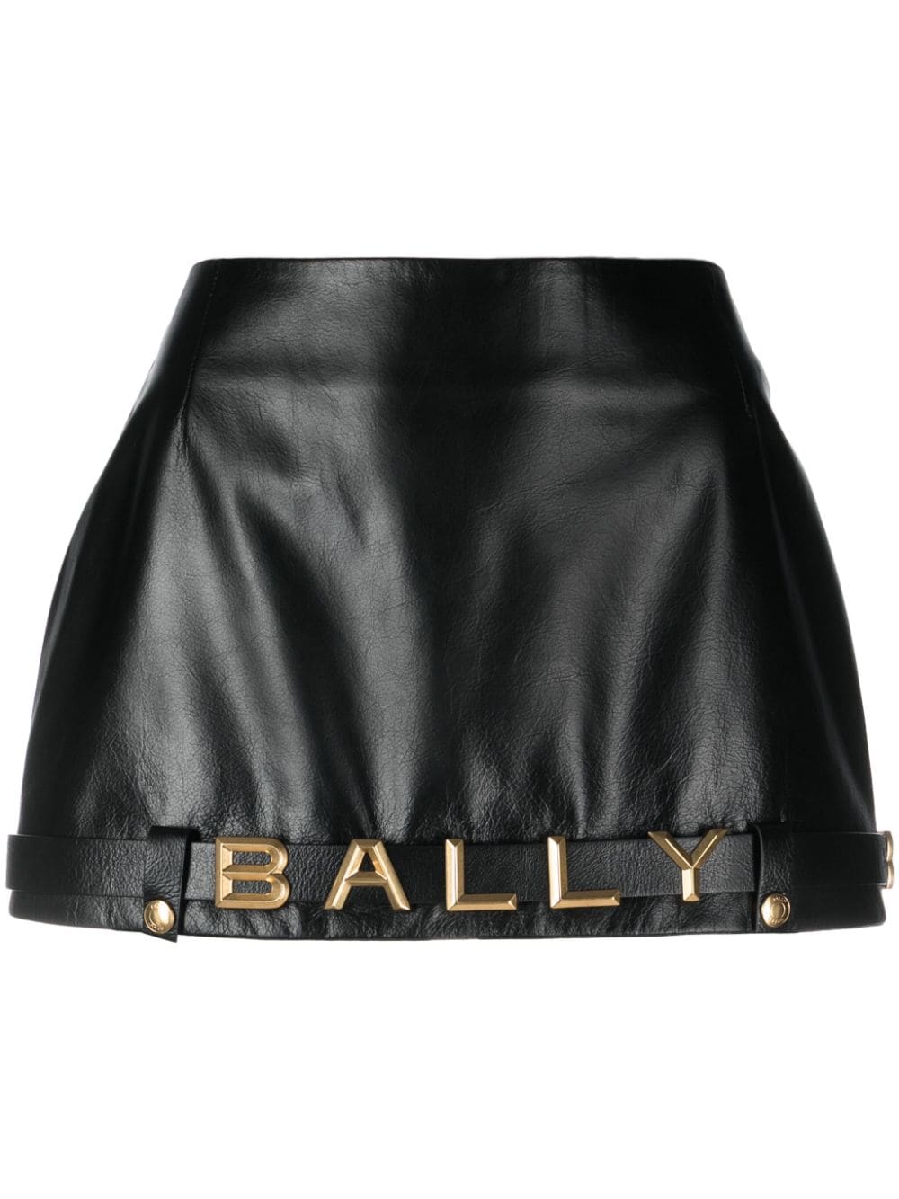 Bally Minirock aus Leder - Schwarz von Bally