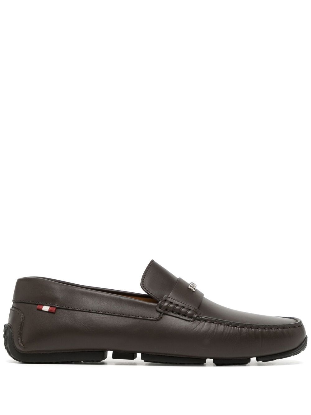 Bally Loafer mit Logo-Schild - Braun von Bally