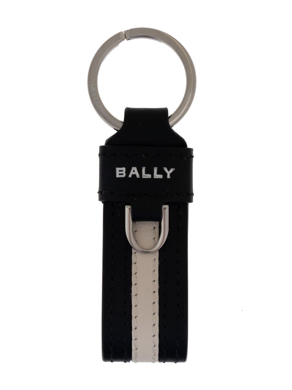 Bally Schlüsselanhänger mit Logo-Print - Schwarz von Bally