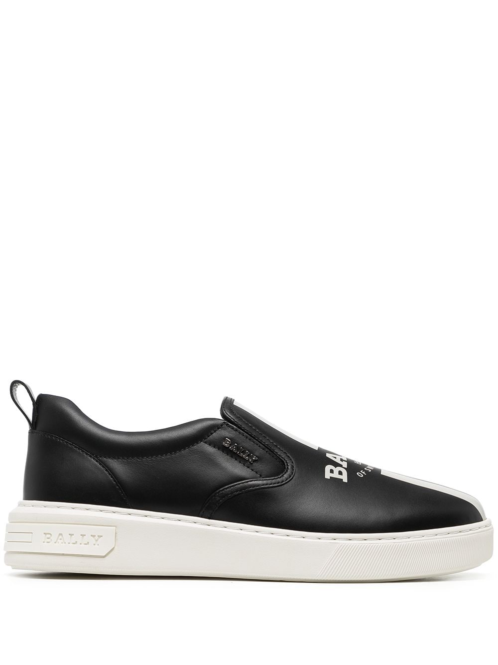 Bally Slip-On-Sneakers mit Logo - Schwarz von Bally