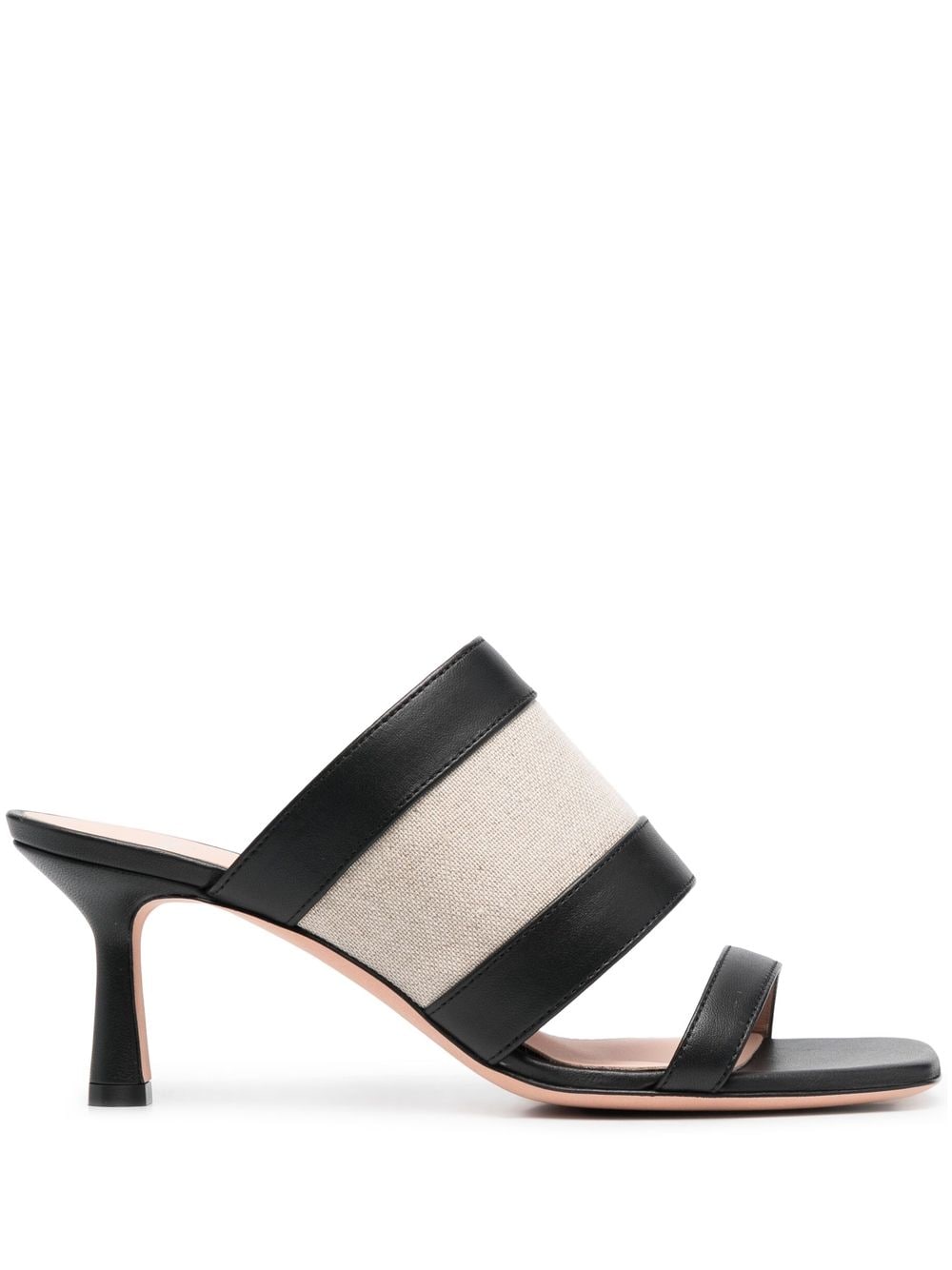 Bally Mules mit Riemen - Schwarz von Bally