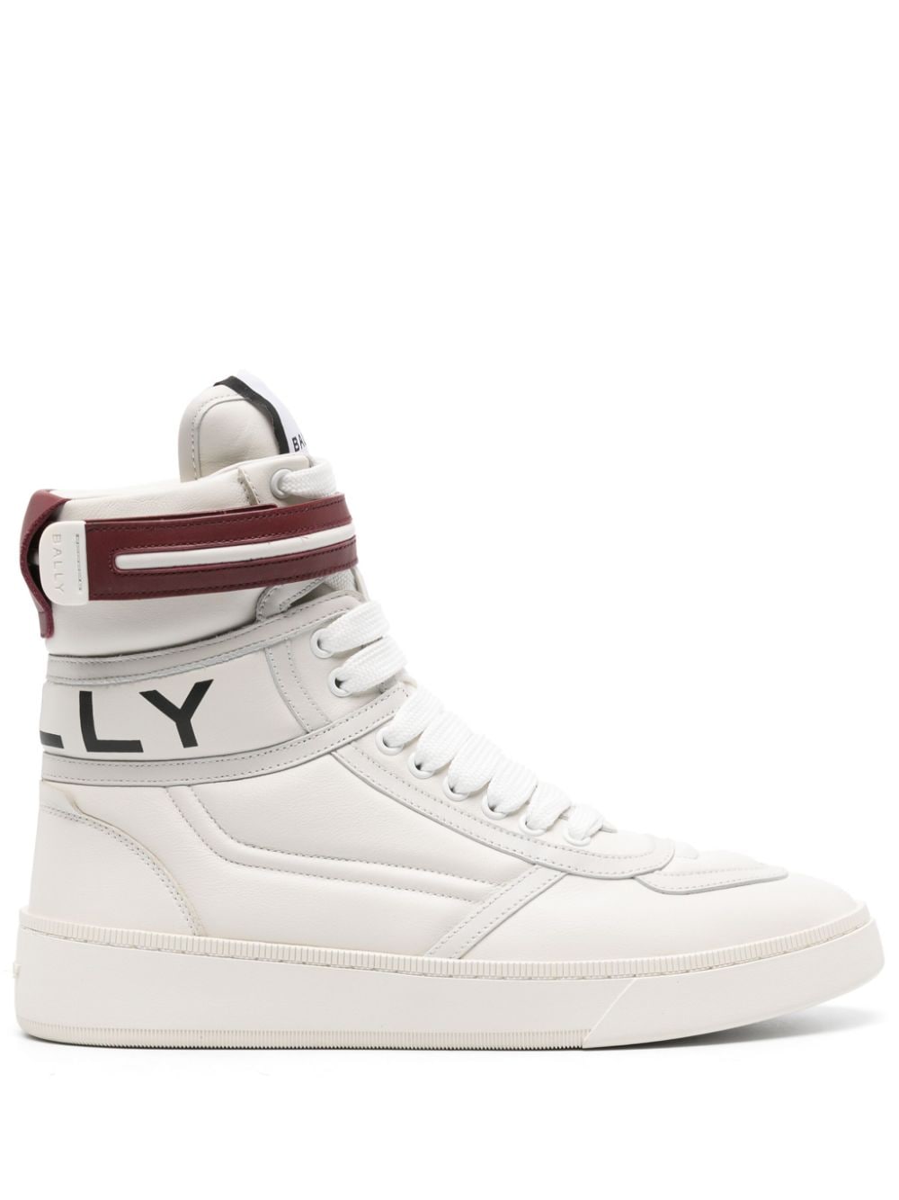 Bally High-Top-Sneakers mit Streifendetail - Weiß von Bally