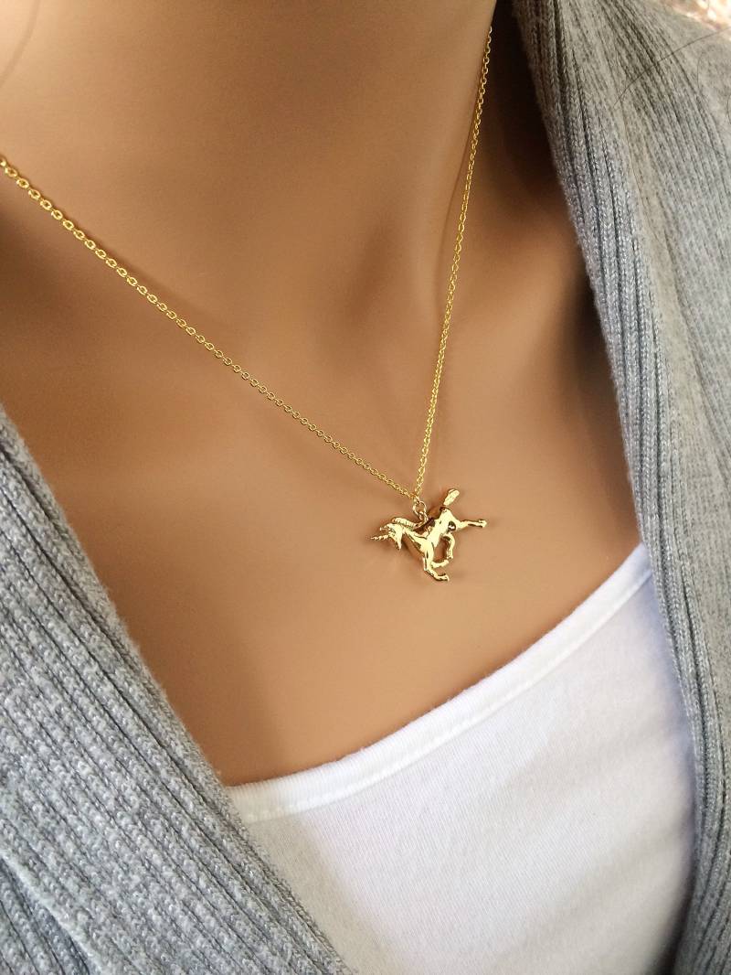 Einhorn Kette Silber Kinderschmuck Einhorn Kette Silber Kinderschmuck von BalmDesigns