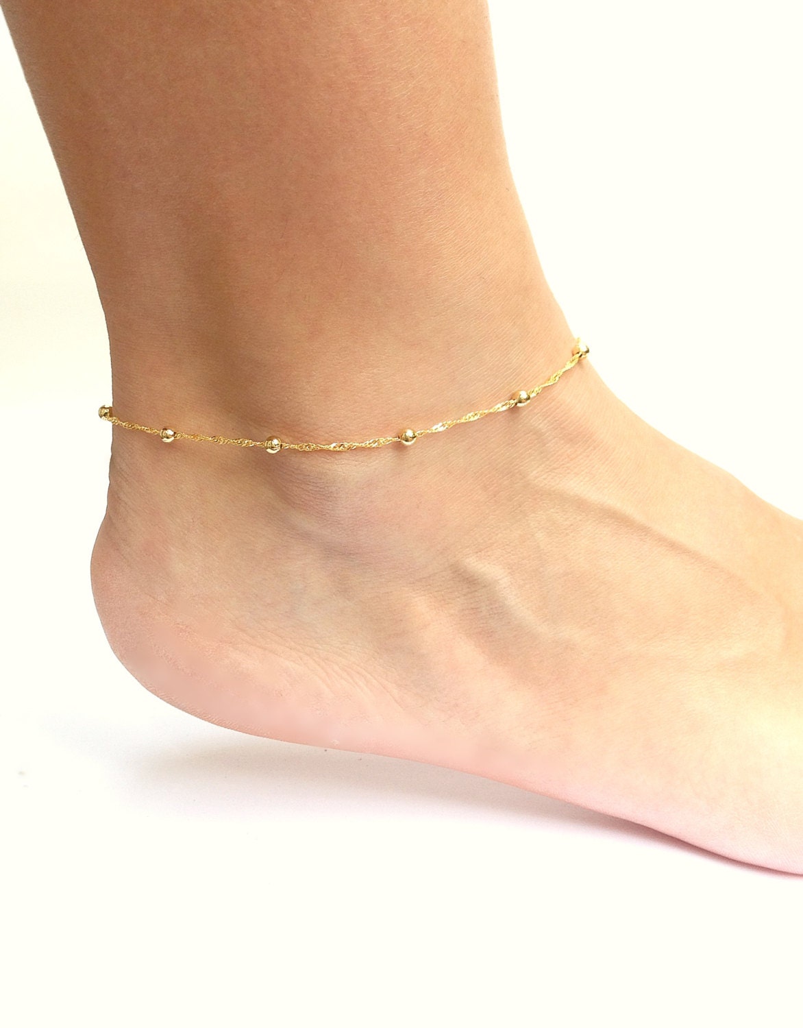 Gold Ankle Armband, Fußkettchen Für Frauen, Kette Fußkettchen, Brautschmuck, Nettes Erhältlich in Plus Größe von BalmDesigns