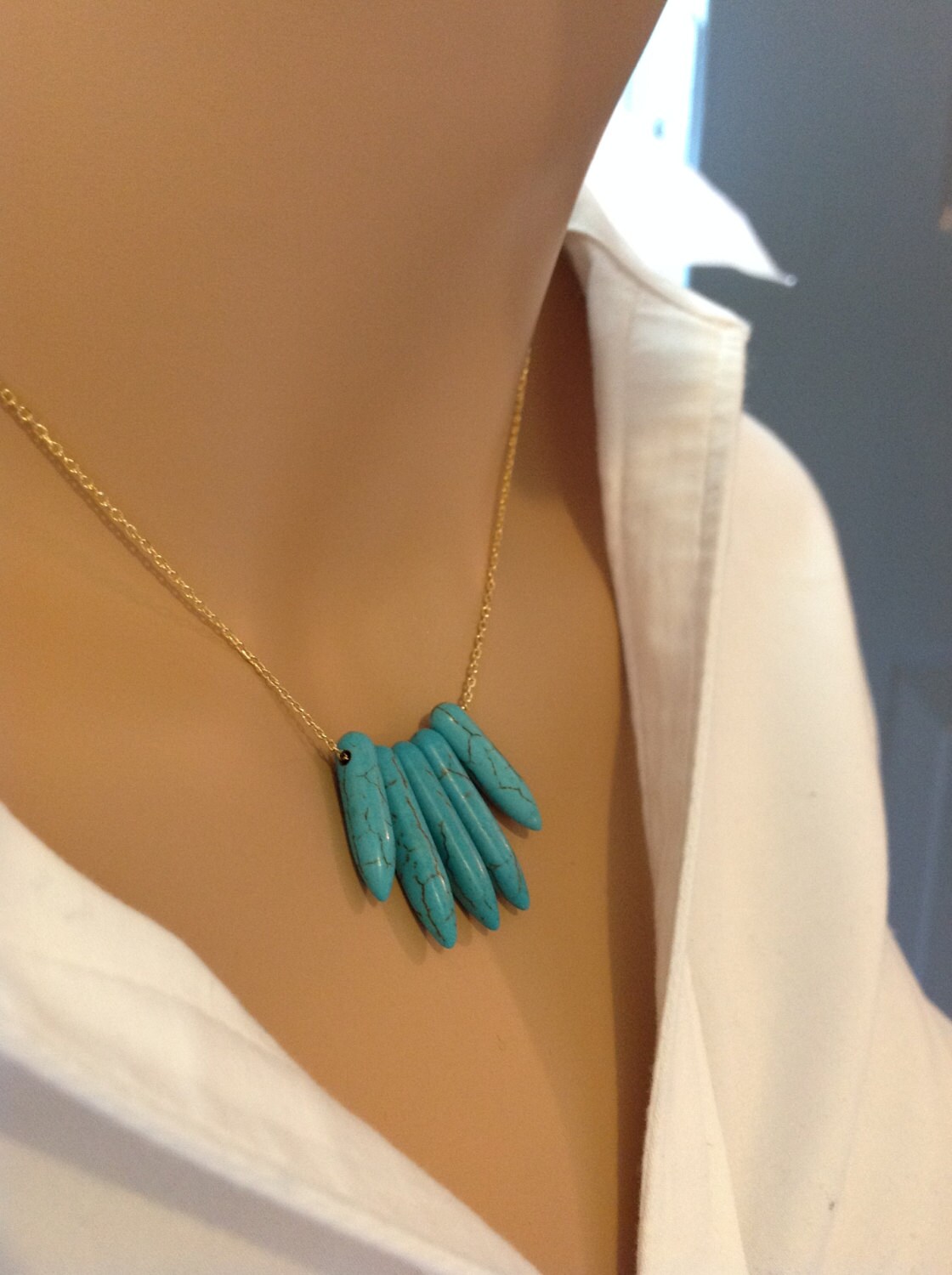 Türkisfarbener Schmuck, Einzigartige Geschenke Für Schwestern, Landmädchen, Geschenk Kollegen, Westernschmuck, Türkisfarbener Halsreif, Beliebte von BalmDesigns