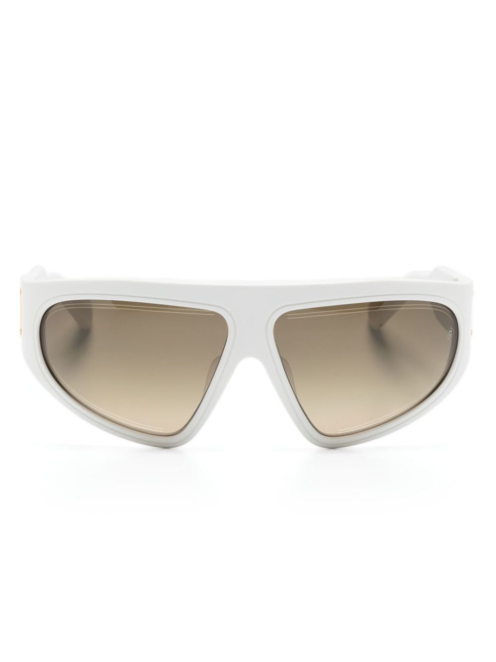 Balmain Eyewear B-Escape Sonnenbrille mit Oversized-Gestell - Weiß von Balmain Eyewear