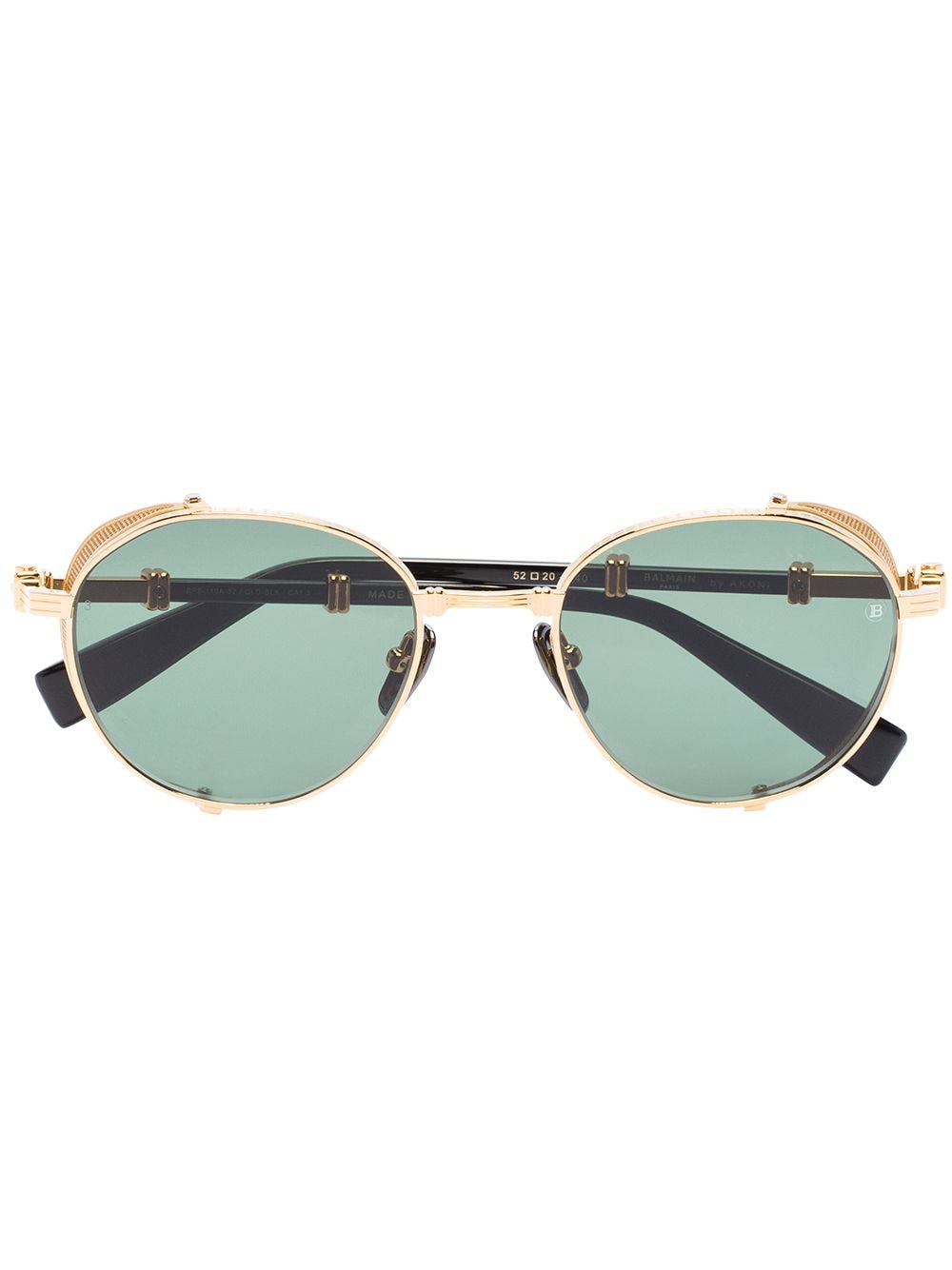 Balmain Eyewear Brigade Shield-Sonnenbrille - Gold von Balmain Eyewear