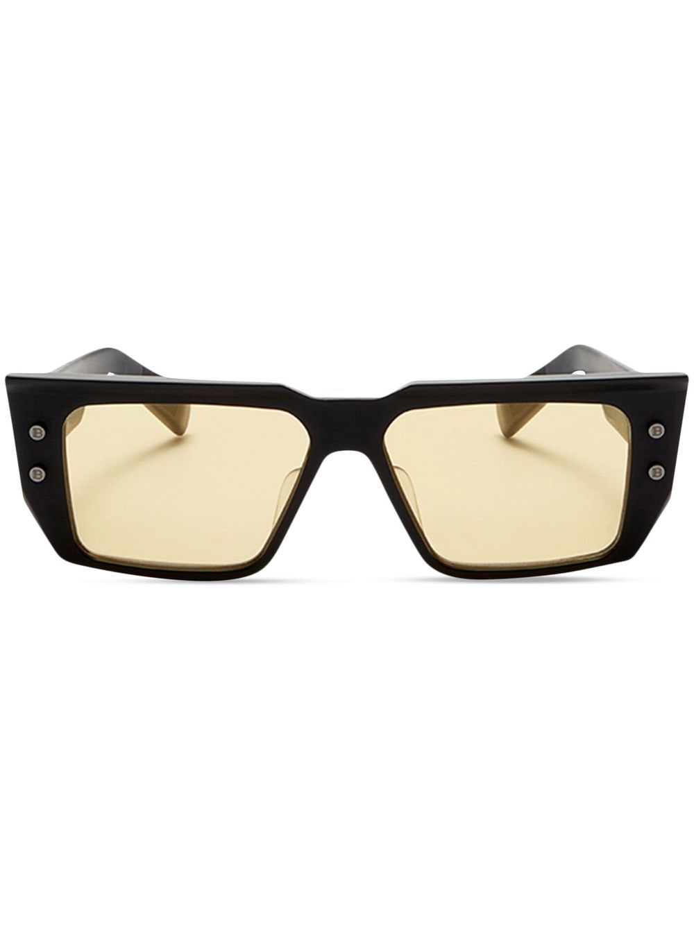 Balmain Eyewear Eckige B-VI Sonnenbrille - Schwarz von Balmain Eyewear