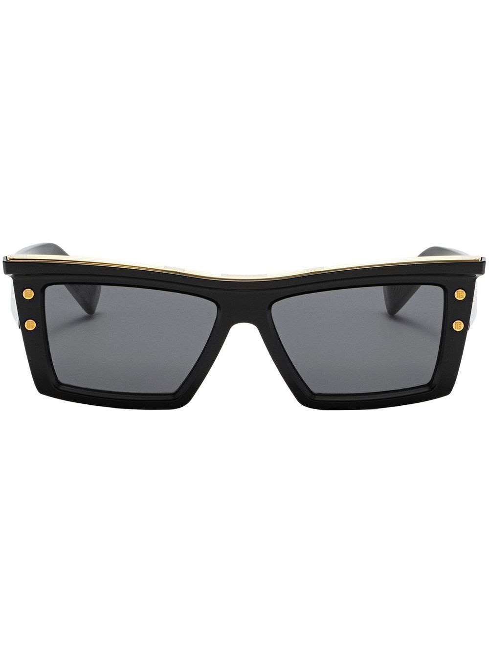 Balmain Eyewear Eckige B-VII Sonnenbrille - Schwarz von Balmain Eyewear