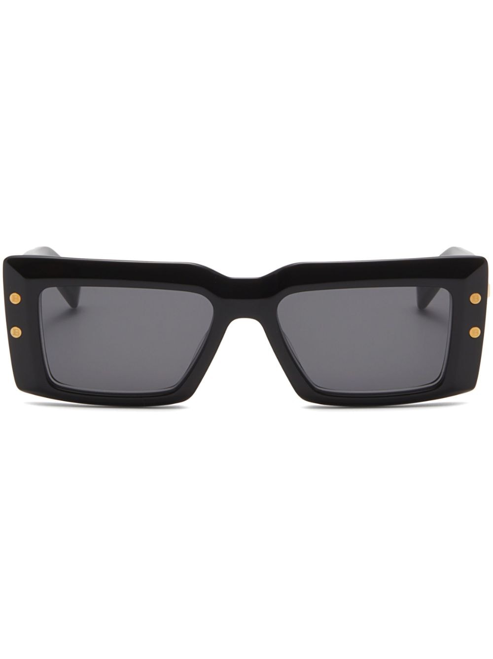 Balmain Eyewear Eckige Imperial Sonnenbrille - Schwarz von Balmain Eyewear