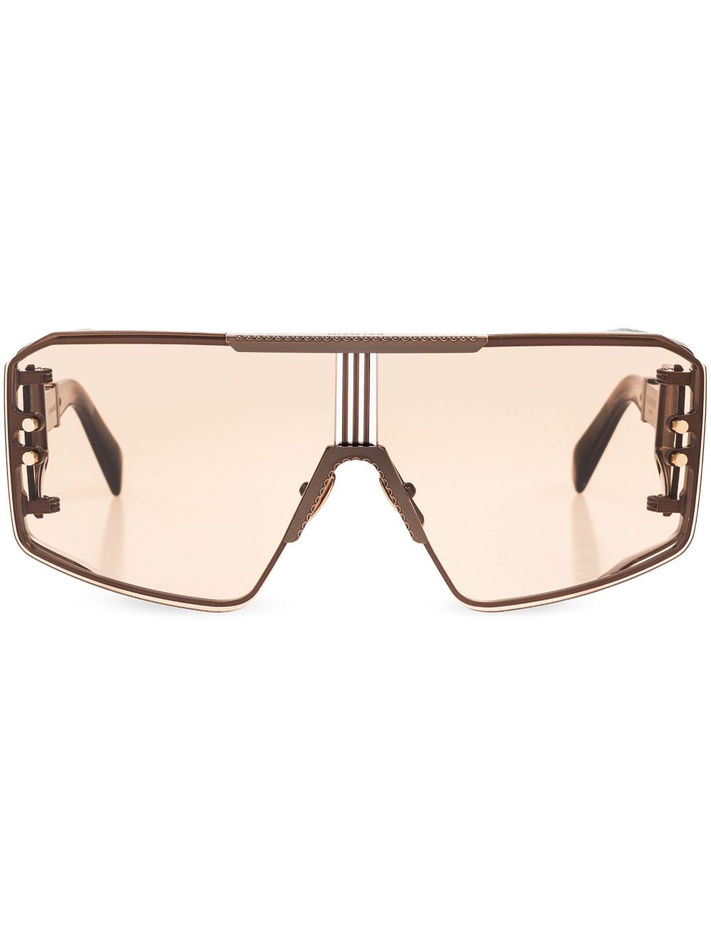 Balmain Eyewear Le Masque Sonnenbrille - Braun von Balmain Eyewear