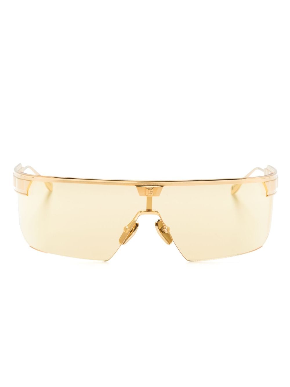 Balmain Eyewear Major LTD Sonnenbrille mit Shield-Gestell - Gold von Balmain Eyewear