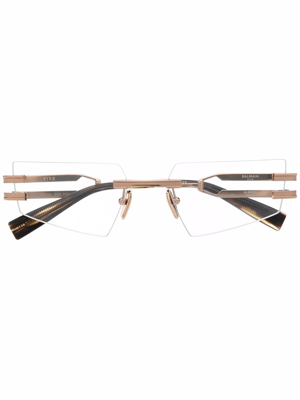 Balmain Eyewear Rahmenlose Lesebrille - Braun von Balmain Eyewear