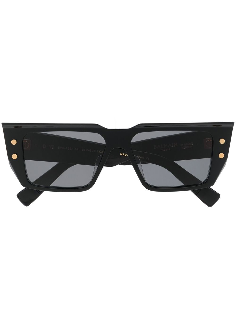 Balmain Eyewear Sonnenbrille mit eckigem Gestell - Schwarz von Balmain Eyewear