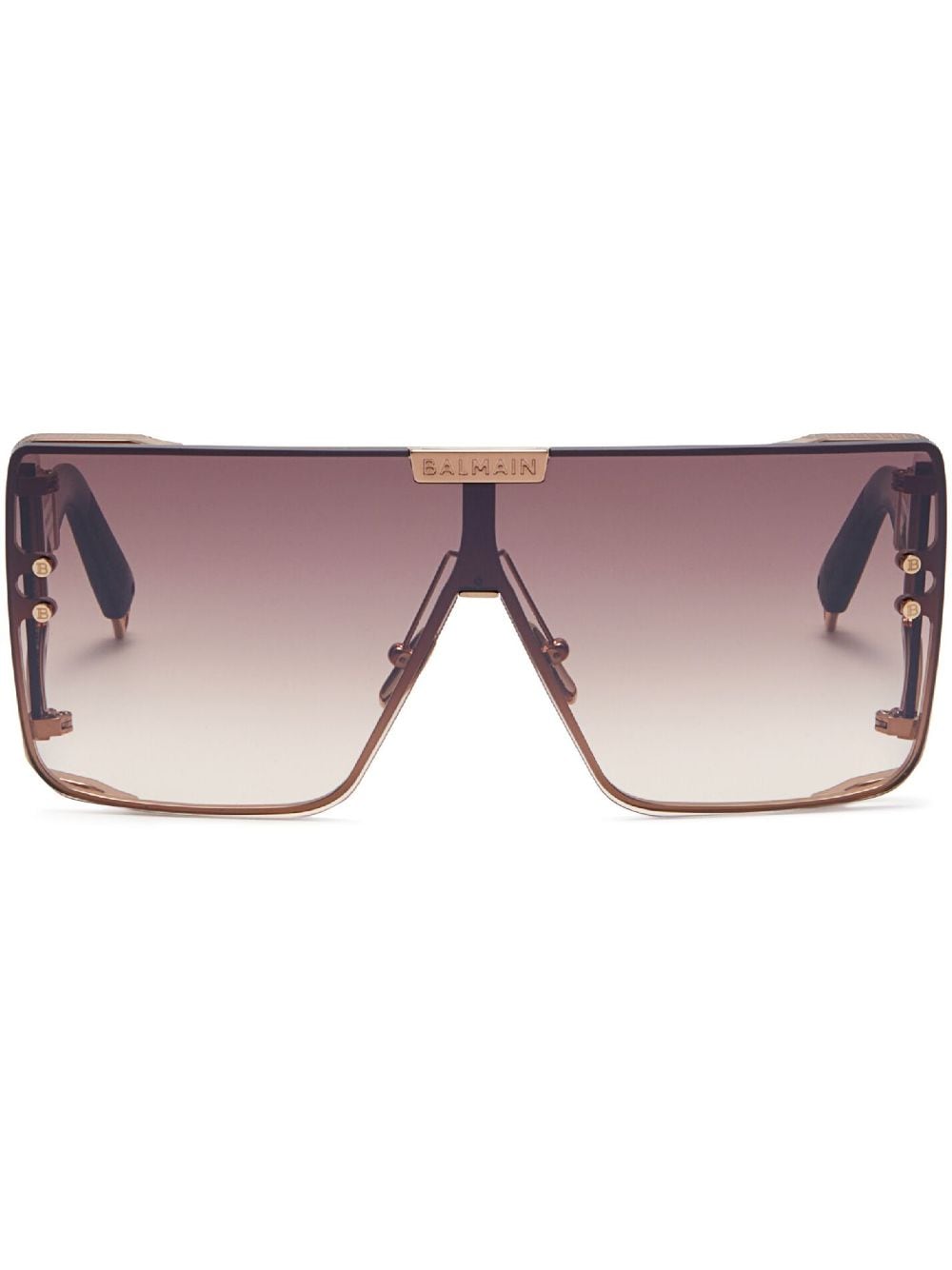 Balmain Eyewear Wonder Boy Sonnenbrille mit Oversized-Gestell - Braun von Balmain Eyewear