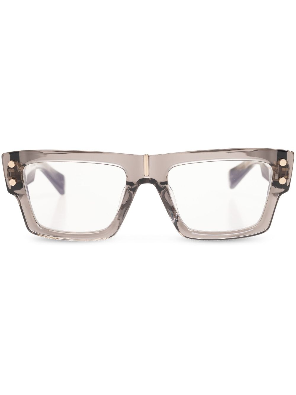 Balmain Eyewear Sonnenbrille mit eckigem Gestell - Braun von Balmain Eyewear