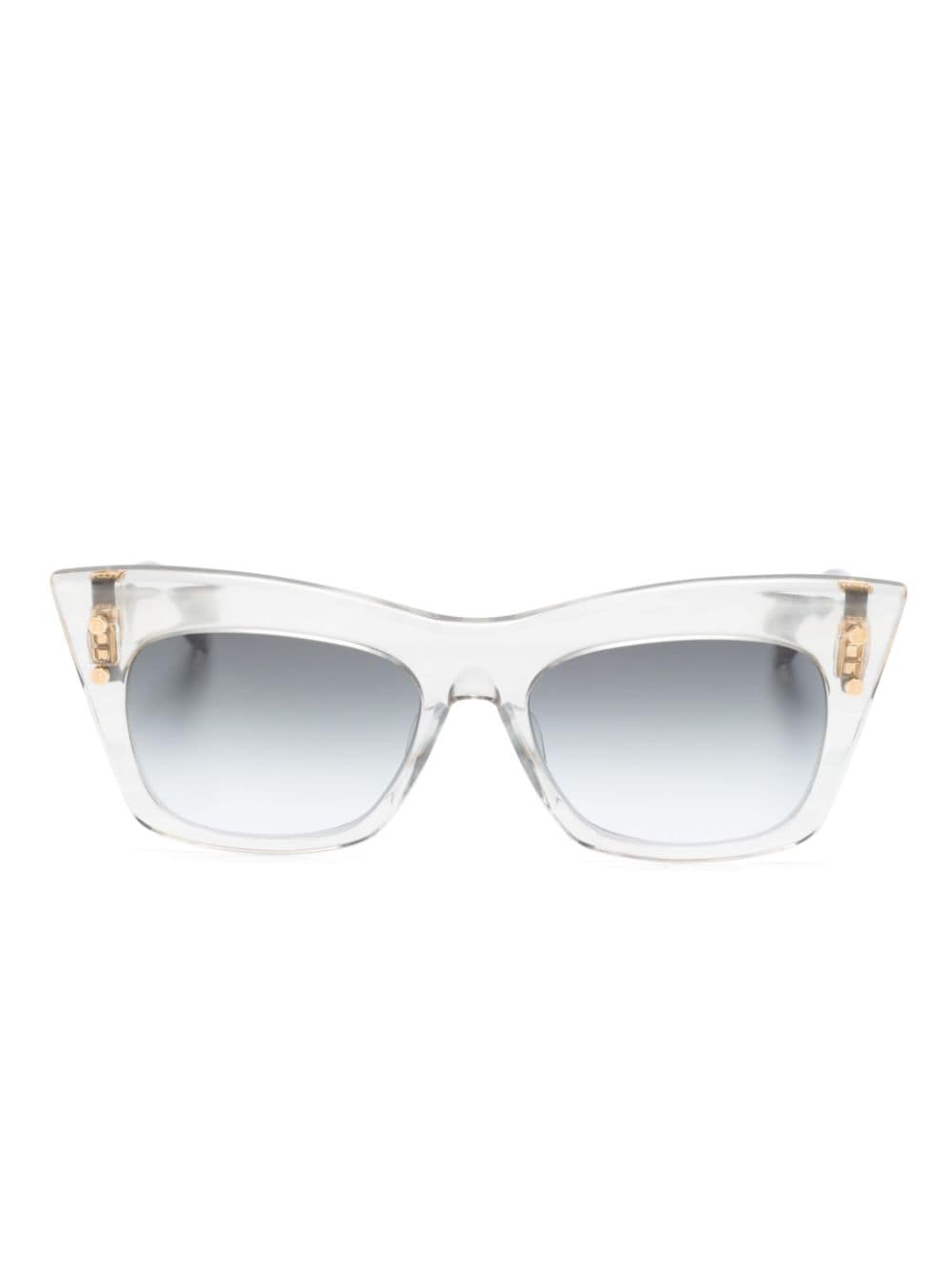 Balmain Eyewear Transparente Sonnenbrille - Grau von Balmain Eyewear