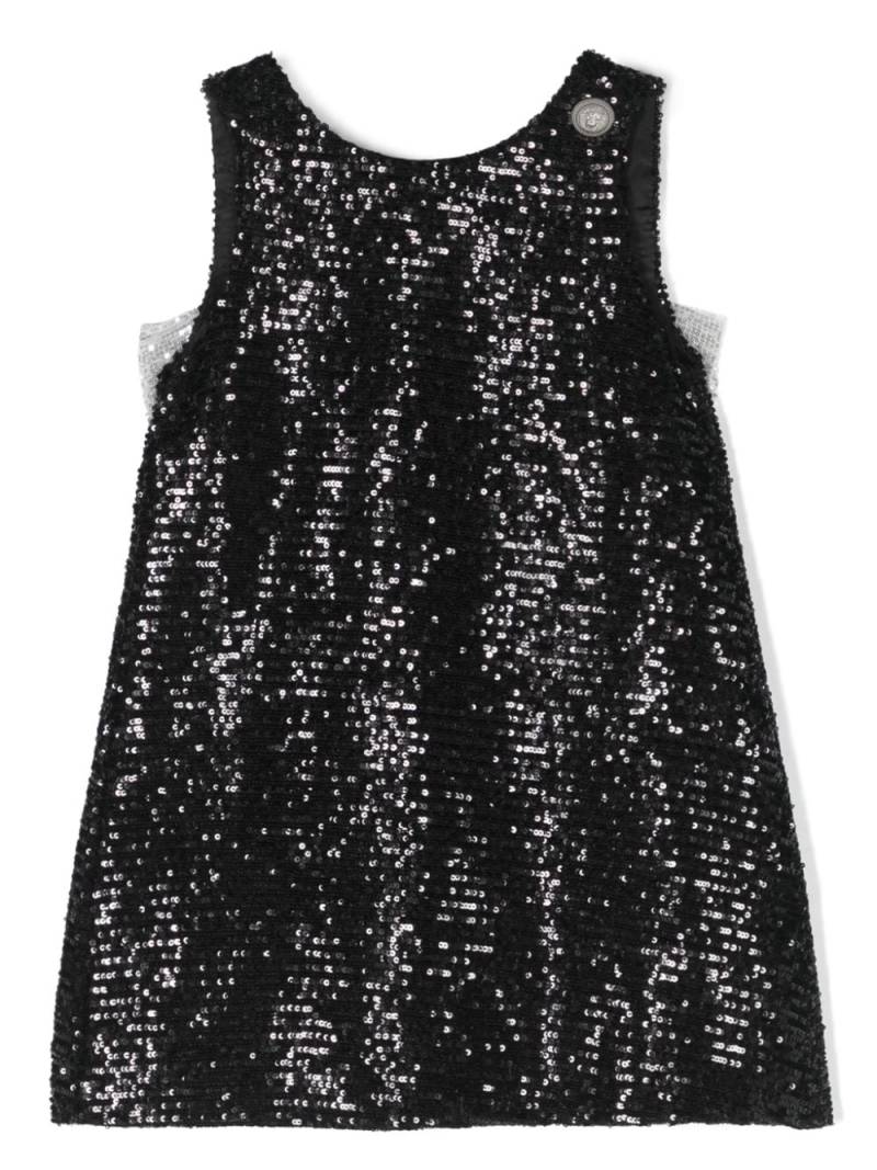 Balmain Kids A-Linien-Kleid mit Pailletten - Schwarz von Balmain Kids