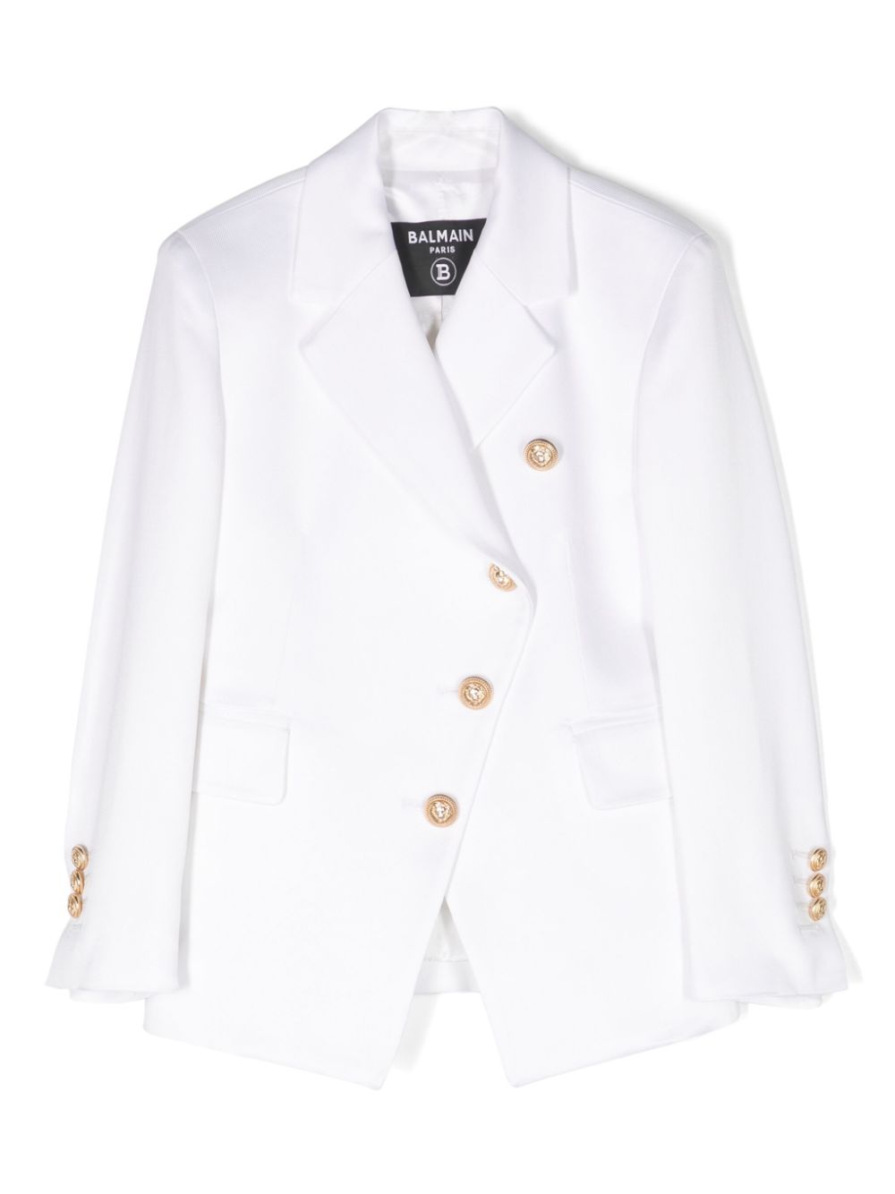 Balmain Kids Asymmetrischer Blazer - Weiß von Balmain Kids