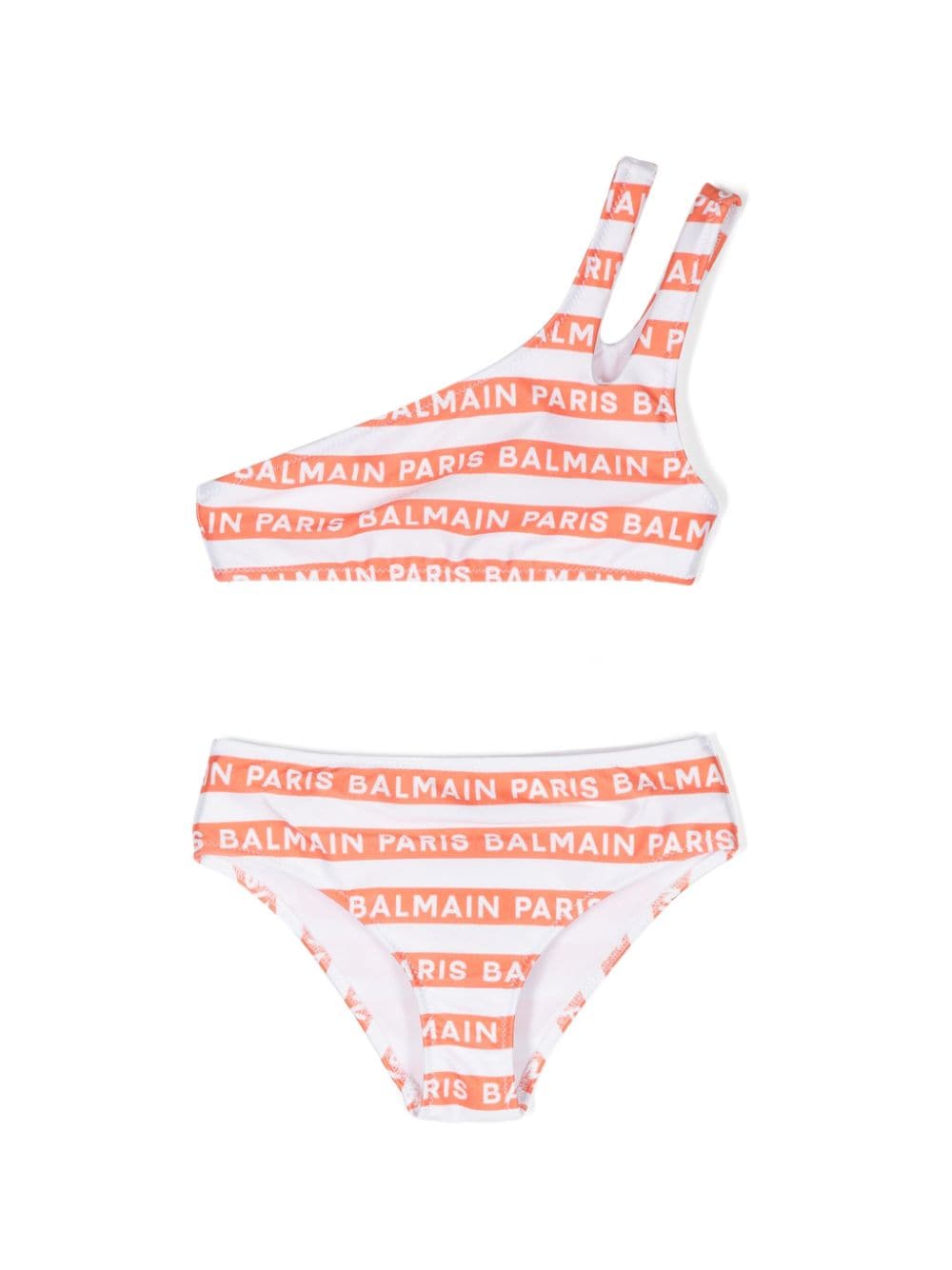 Balmain Kids Bikini mit Logo-Streifen - Weiß von Balmain Kids