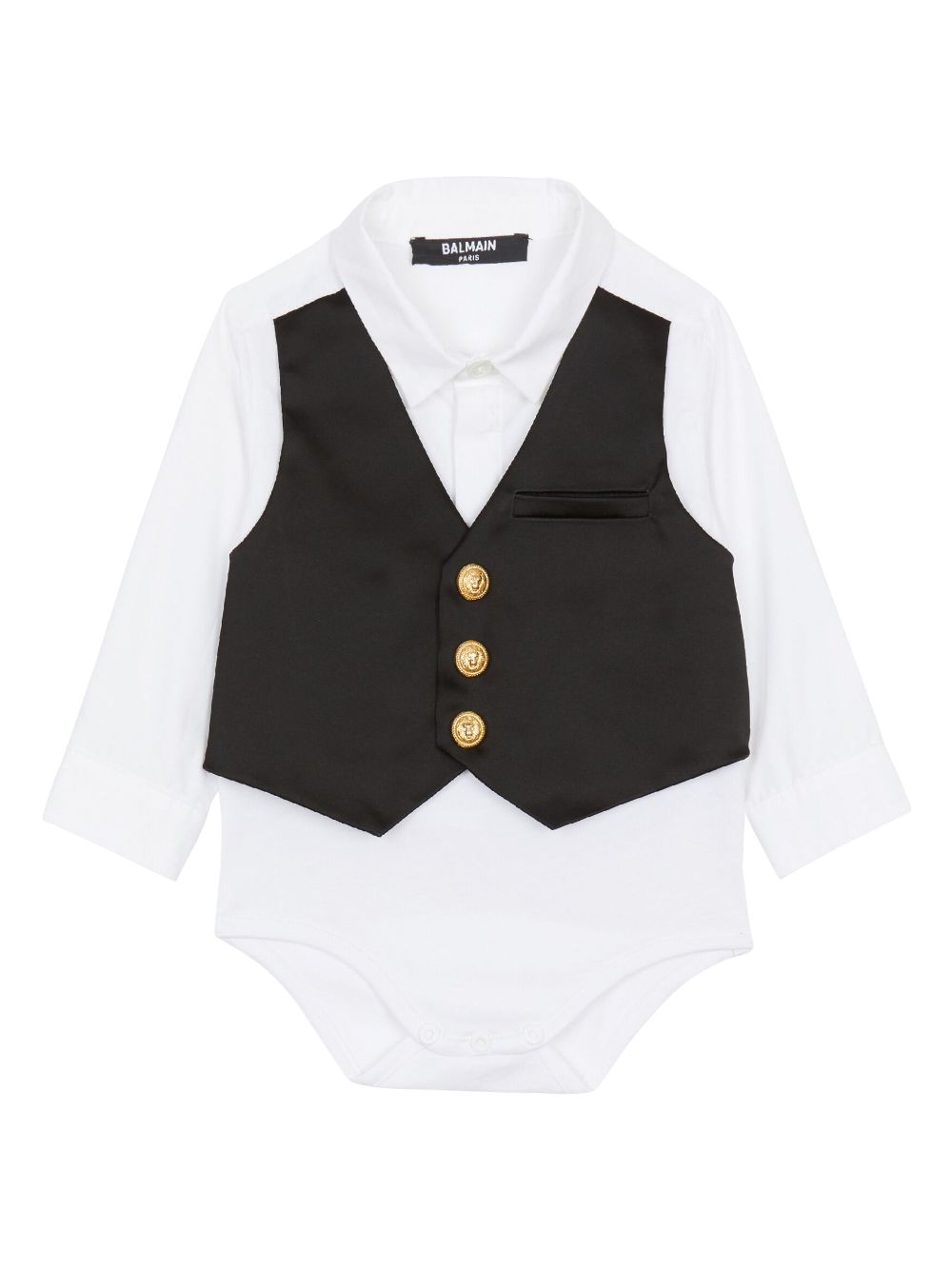 Balmain Kids Body im Layering-Look - Weiß von Balmain Kids