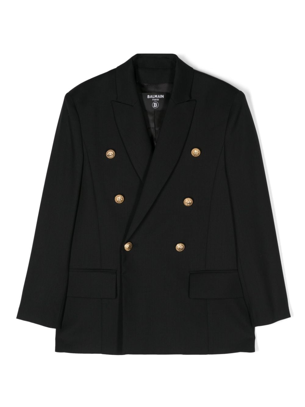 Balmain Kids Doppelreihiger Blazer - Schwarz von Balmain Kids