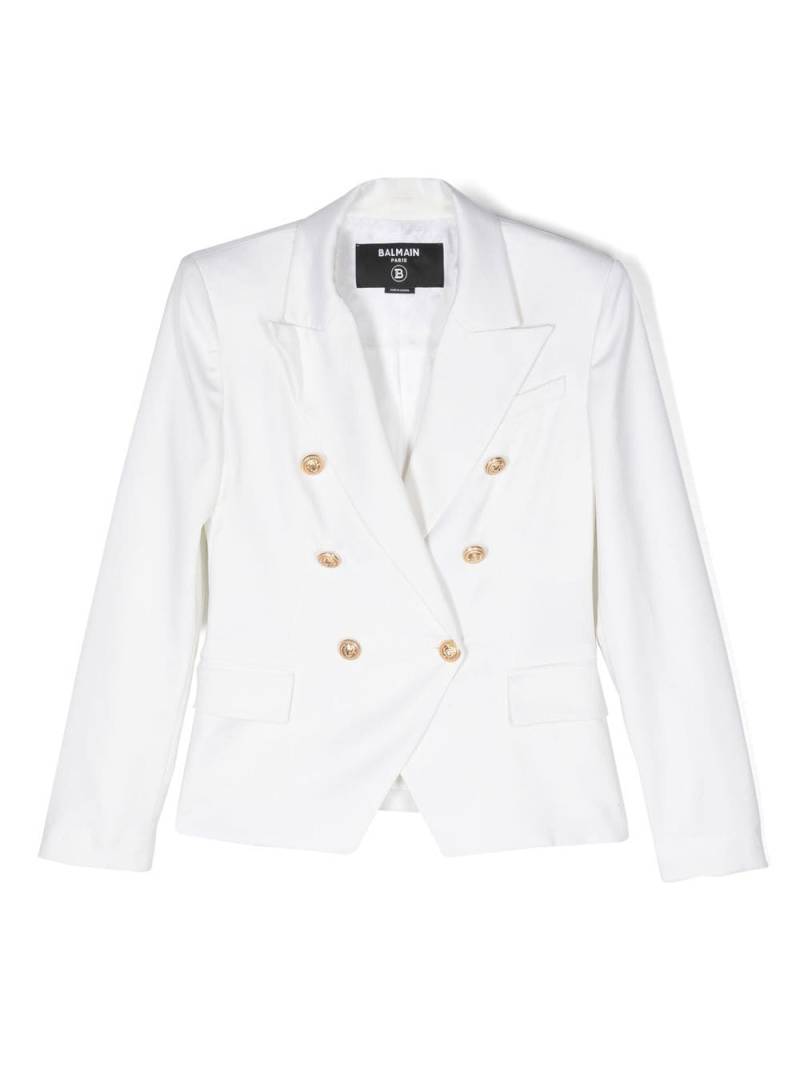 Balmain Kids Doppelreihiger Blazer - Weiß von Balmain Kids