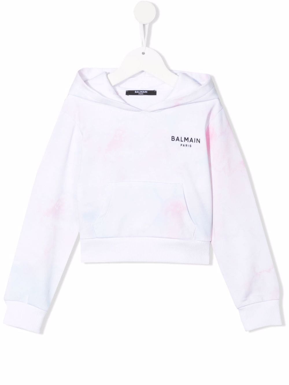 Balmain Kids Hoodie mit Batik-Print - Rosa von Balmain Kids