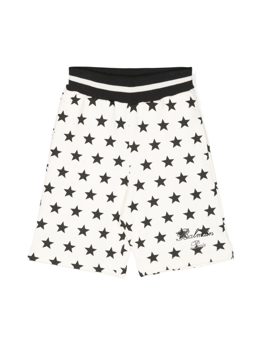 Balmain Kids Jersey-Shorts mit Sterne-Print - Nude von Balmain Kids