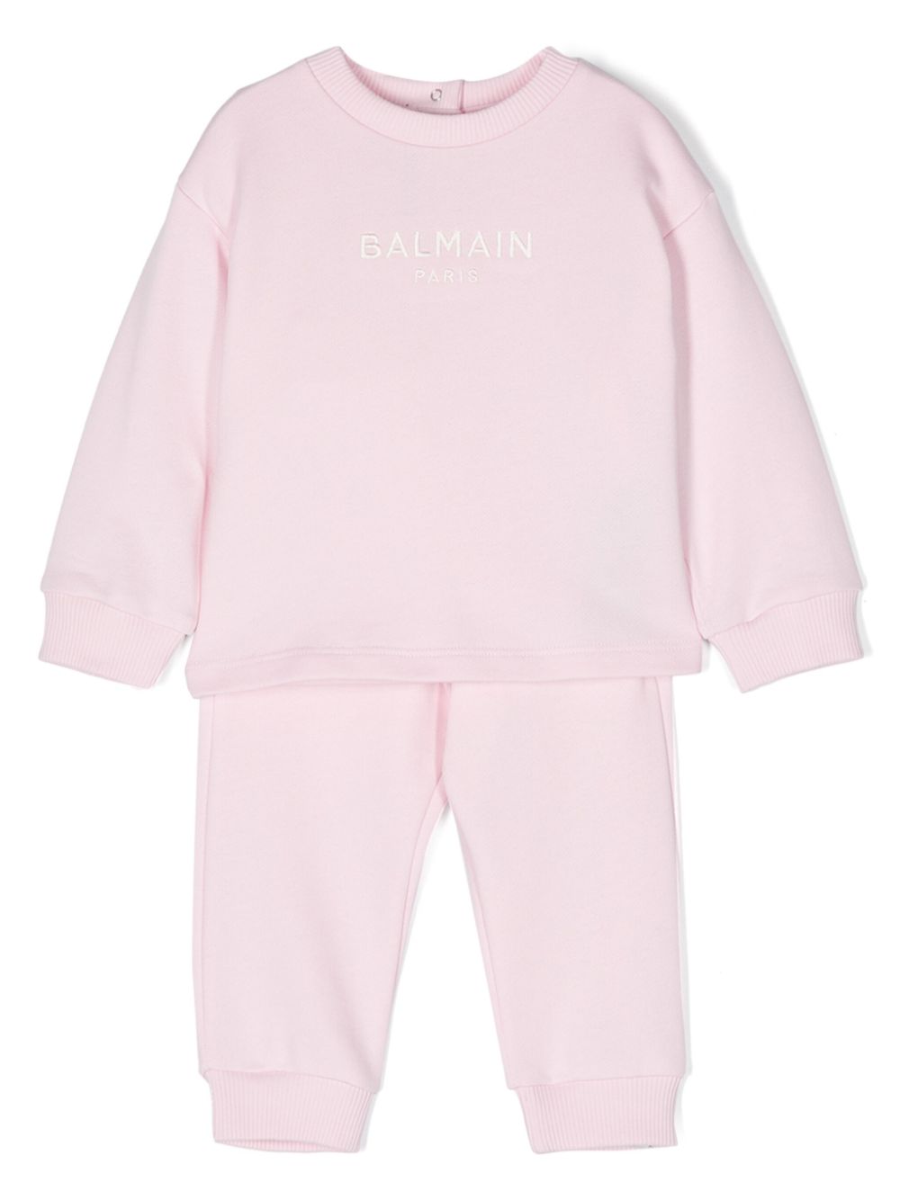 Balmain Kids Jogginganzug mit Logo-Stickerei - Rosa von Balmain Kids