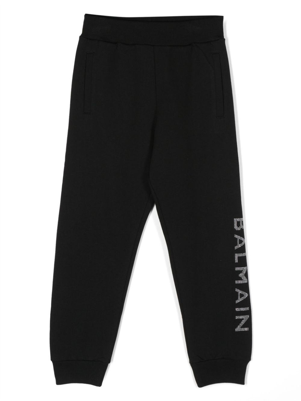 Balmain Kids Jogginghose mit Logo-Verzierung - Schwarz von Balmain Kids