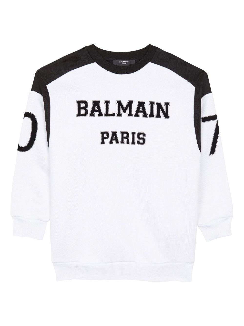 Balmain Kids Langarmshirt mit Logo-Print - Weiß von Balmain Kids