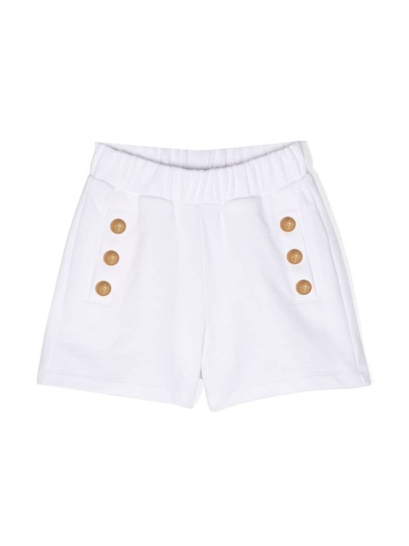 Balmain Kids Shorts mit elastischem Bund - Weiß von Balmain Kids