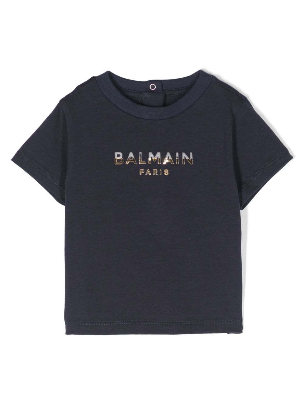 Balmain Kids T-Shirt mit Logo-Applikation - Blau von Balmain Kids