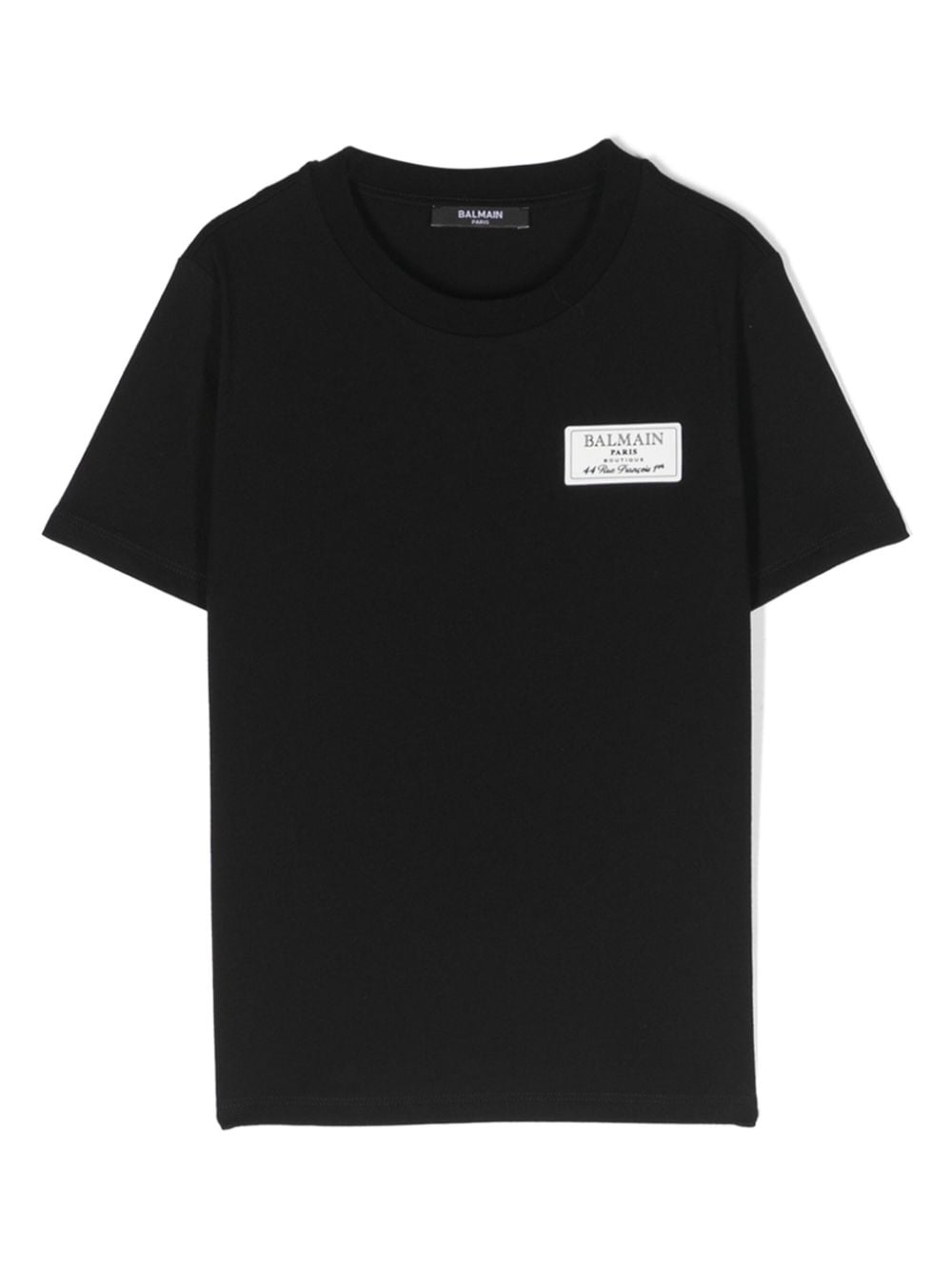 Balmain Kids T-Shirt mit Logo-Patch - Schwarz von Balmain Kids