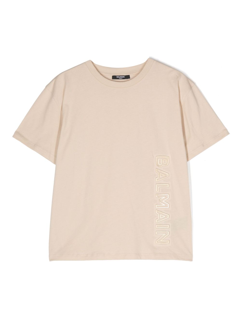 Balmain Kids T-Shirt mit Logo-Prägung - Nude von Balmain Kids