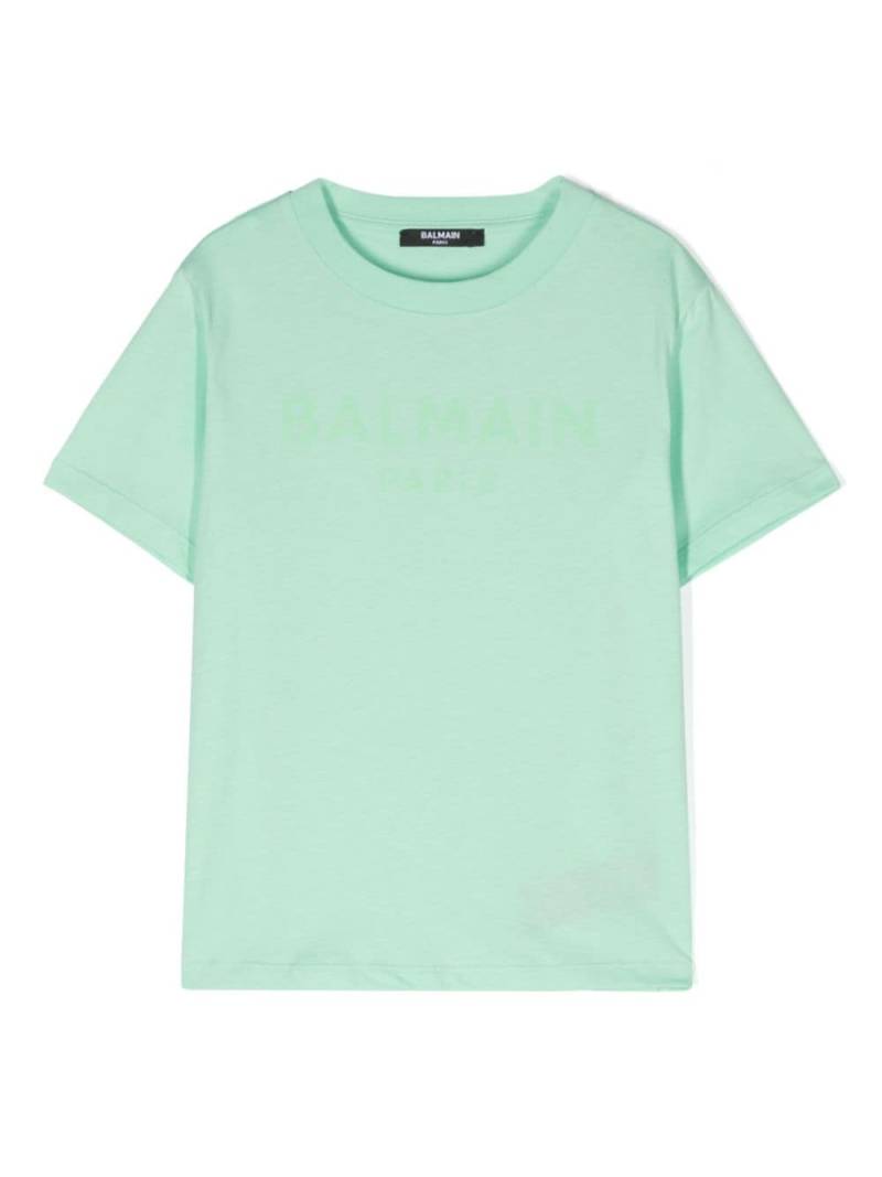 Balmain Kids T-Shirt mit Logo-Print - Grün von Balmain Kids