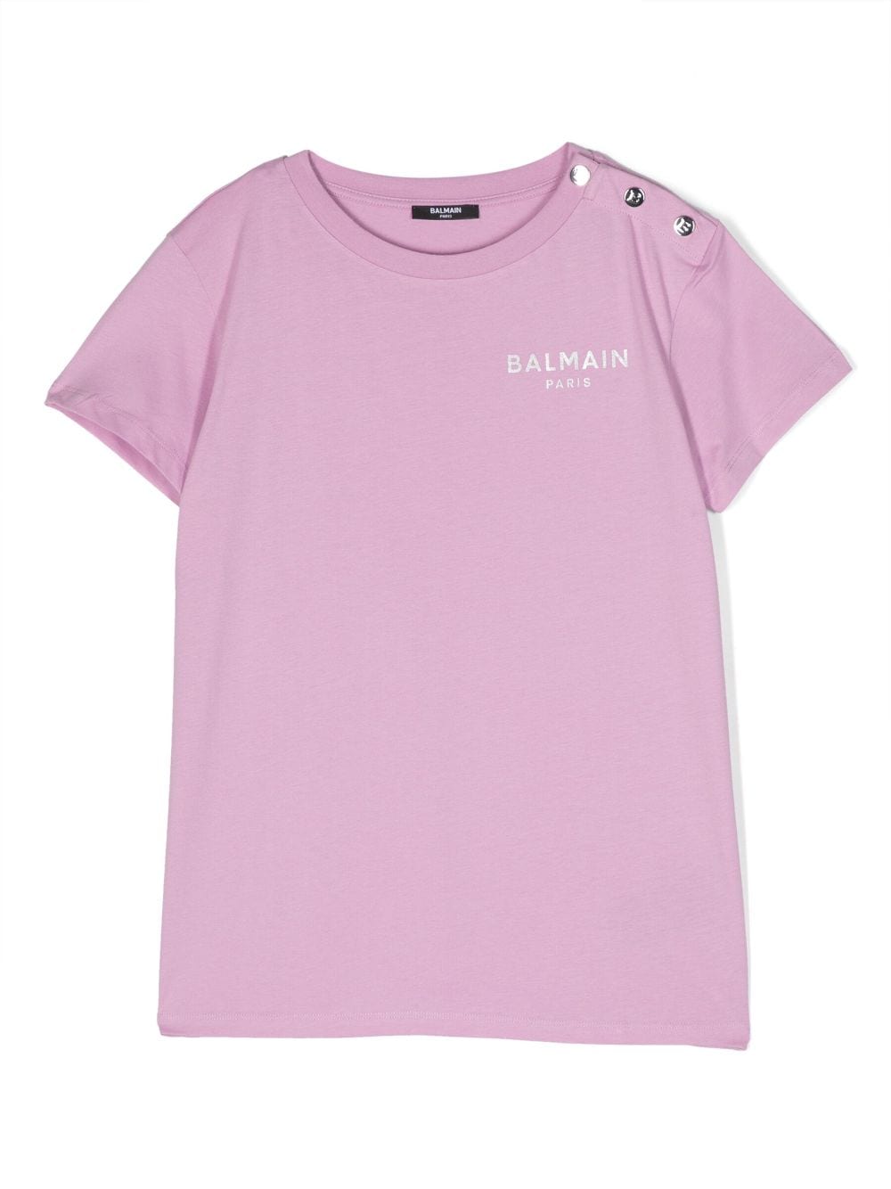 Balmain Kids T-Shirt mit Logo-Print - Violett von Balmain Kids